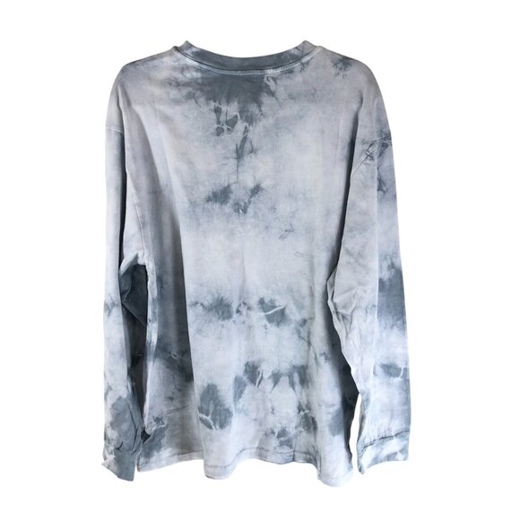 Lacausa Lolo Henley Medium Weight Organic Cotton Jersey Unisex Fit Blue L - Picture 6 of 8